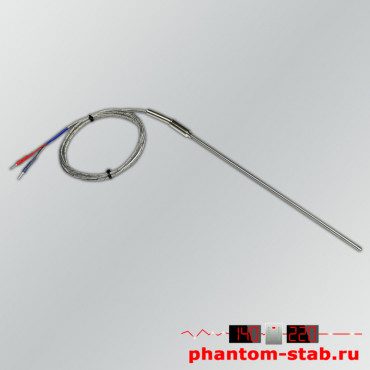 Датчик высокой температуры тип "К"  +1100°C, 3/200 мм