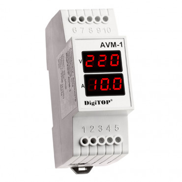 Вольтметр амперметр цифровой DigiTOP AVM-1
